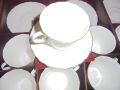 Елегантен сервиз за чай от костен порцелан със златен кант  и с прекрасен дизайн, лимитирана серия,, снимка 5