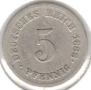 Germany-5 Pfennig-1888 F-KM# 3-Wilhelm I-type 1-large shield, снимка 1