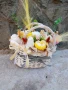 Кошница с ароматни глицеринови цветя , снимка 1
