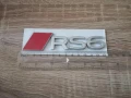 сребриста емблема Audi RS6 нов стил, снимка 6