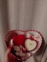 Кутия сърце ❤️, размер L, cъс соева свещ, блестящо сърце ❤️и бомбони Рафаэлло 🍬, снимка 2