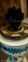 Стара керамична,рисувана,газена лампа..., снимка 6