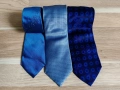 Сини копринени вратовръзки , снимка 4