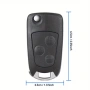 Модифицираща кутийка за ключ с 3 бутона, острие HU100 за Ford, Focus, Mondeo, Fiesta, C-MAX, Fusion,, снимка 1