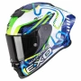Мото Каска SCORPION EXO-R1 EVO 2 AIR Cornering Gree/Blue 2026 860.37 лв. / 439.90 €, снимка 2