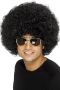 Smiffys 70S фънки афро перука, черна, един размер (120G), 42017, снимка 1 - Аксесоари за коса - 45594026