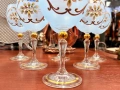 Невероятно красив комплект чаши - Бохемия. No7891, снимка 5