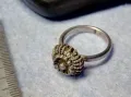 СТАРИНЕН ФИЛИГРАНЕН СРЕБЪРЕН ПРЪСТЕН СРЕБРО ВИСОКА ПРОБА РЪЧНА ИЗРАБОТКА 47960, снимка 9