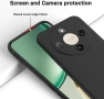 Матов Силиконов Кейс за Honor Magic8 Lite - Черен, снимка 3
