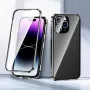 Apple iPhone 15 Удароустойчив Калъф Metal Frame с Магнит 360 Градуса Защита и Протектор, снимка 8