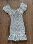 Бяла рокля на цветя, снимка 1 - Рокли - 44976934