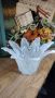 Ваза/бонбониера с форма на разцъфнало цвете Murano Italy. , снимка 1 - Декорация за дома - 45695014