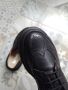 Дамски пролетни обувки Derby/Oxford, естествена кожа, черни, 38 , снимка 1 - Дамски елегантни обувки - 43384041