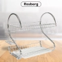 Сушилник за съдове Rosberg, 2нива, 40х38х24см., снимка 3