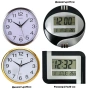 Дигиталени Часовници с Термометър. Стенен Часовник с Аналогов и LED Дисплей. LED Стененни Часовници, снимка 1