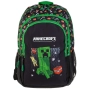 Ученическа раница Minecraft, Зелен, 32x18x43 см., снимка 1