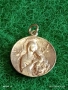 Сребърен медальон Дева Мария с младенеца Исус ювелирна изработка 44276, снимка 2