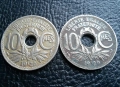 Стара монета 10 сантима 1926 г. и 1929 г.Франция - топ !, снимка 5