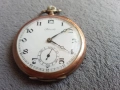 Сребърен джобен часовник с позлата , снимка 1