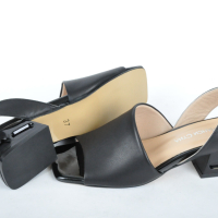 СЕЗОН'24! Дамски сандали от естествена кожа с ефектен ток - Два цвята, снимка 9 - Сандали - 44938655