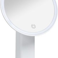 Bauer 62269 Кръгло огледало за гримиране с LED осветление,безжично USB акумулаторно,залепваща основа, снимка 1 - Други - 45543204