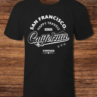 Тениска с декоративен печат - San Francisco California, снимка 1 - Тениски - 45036074