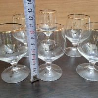 Ретро стъклени чаши за коняк Наполеон , снимка 3 - Антикварни и старинни предмети - 45906325