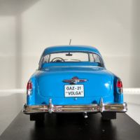 Ретро автомобил, GAZ – 21 VOLGA BLUE – 1959. Мащаб 1:24 см., снимка 3 - Колекции - 45160724