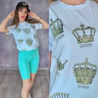 Тениска Queen с камъни, снимка 1 - Тениски - 45404174