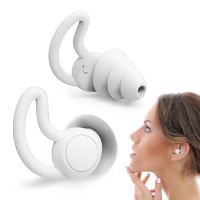 Комплект от 2 миещи се нано тапи за уши от силикагел iMeBoBo, За шумопотискане при сън, Сив, снимка 6 - Други стоки за дома - 45776868