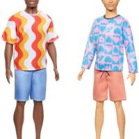 Нова кукла Barbie Ken Fashionistas #219 - Стилен Кен с Цветна Риза, снимка 3 - Кукли - 45219971