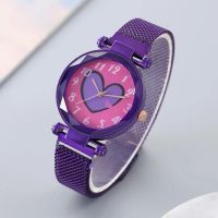 Purple Star Love моден кварцов часовник, снимка 3 - Дамски - 46007971
