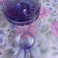 Десертни стъклени чиниики, снимка 1 - Сервизи - 45395651