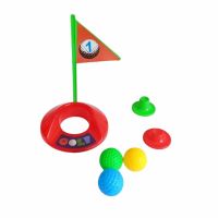 Комплект за голф, 9 части, Пластмасов, снимка 2 - Образователни игри - 45423337