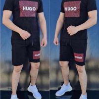 🔥НАМАЛЕНИЕ  на мъжки летни комплекти HUGO 🔥, снимка 2 - Спортни дрехи, екипи - 45912041