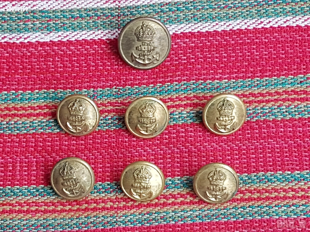 Позлатени месингови копчета , снимка 1