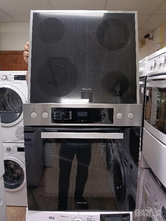 Като нова иноксова печка за вграждане Миеле Miele Made in Germany 2 години Гаранция!, снимка 1