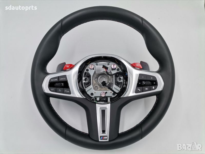 M Sport Черен Спортен Волан BMW X5M X6M M5 F90 M8 F91 F92 F93 F95 F96, снимка 1