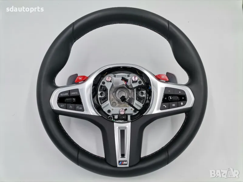 M Sport Черен Спортен Волан BMW X5M X6M M5 F90 M8 F91 F92 F93 F95 F96, снимка 1