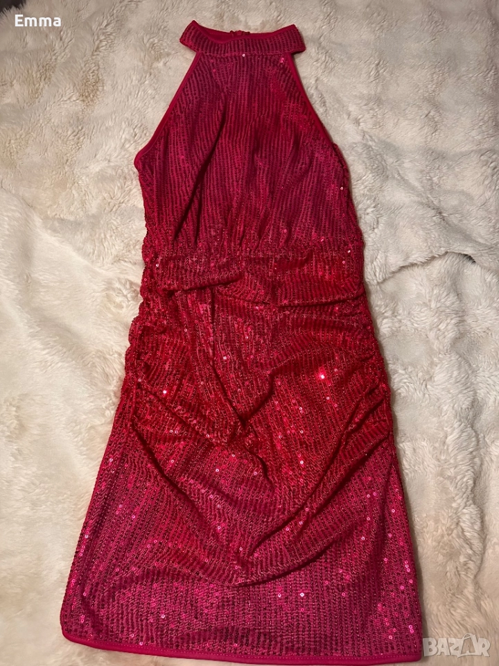 Блестяща розова рокля, снимка 1