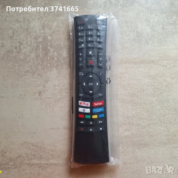 Дистанционно за телевизор Finlux,Vestel,Telefunken,JVC,Toshiba,Hitachi,Tech wood,Wellington, RC4390P, снимка 1