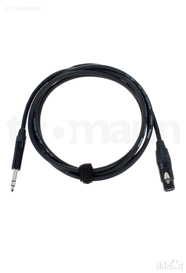 Cordial CPM 2.5 FV Jack XLR кабел 2.5 метра, снимка 1