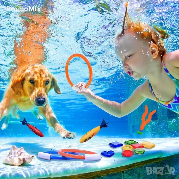 Детски водни играчки за гмуркане Wybtbm T02 Pool Toy играчки за басейн за гмуркане дънни играчки , снимка 1