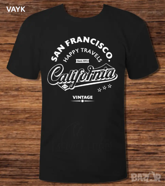 Тениска с декоративен печат - San Francisco California, снимка 1