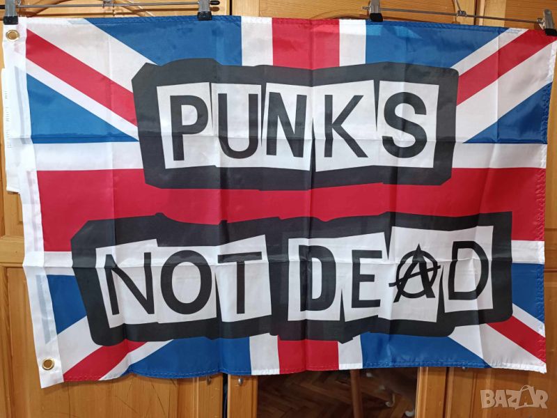 PUNKS NOT DEAD Flag, снимка 1