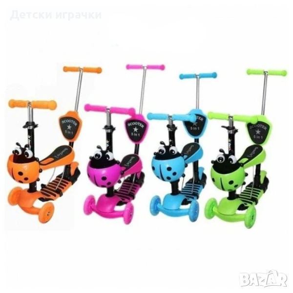 Тротинетка 5в1 Калинка с родителски контрол, снимка 1