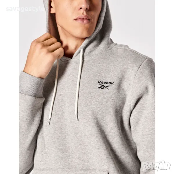 Мъжко спортно горнище REEBOK Identity Fleece Hoodie Grey, снимка 1