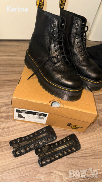 DR. MARTENS Sinclair Leather Platform Boots, снимка 1