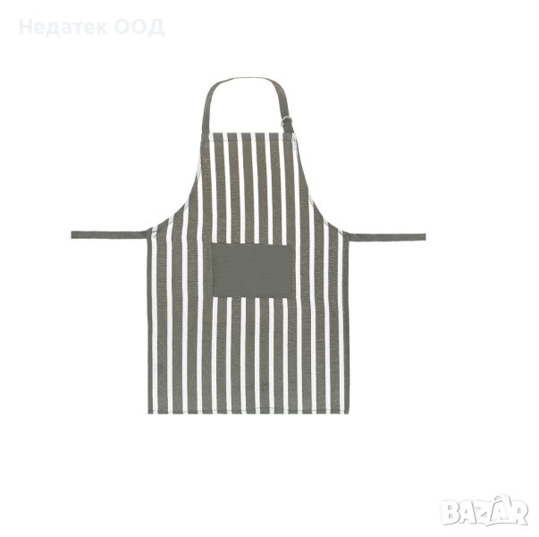 Кухненска престилка, сива, 55x75см, снимка 1