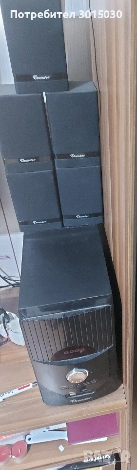 Продавам уредба със 5 тонколонки 100W, снимка 1